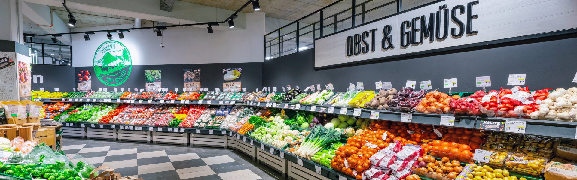 Obst-Gemüseabteilung